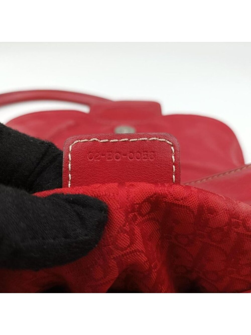 ★SOLD★ Dior Cdlogo Red Leather Handbag - Picture 11 of 16